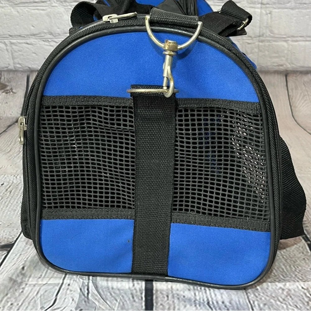 Fashion Pet Comfortable Travel Pet Carrier for Cats Small Dogs Blue Vented NWT